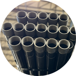 Bundles of domestic steel pipe showing mill price increase update